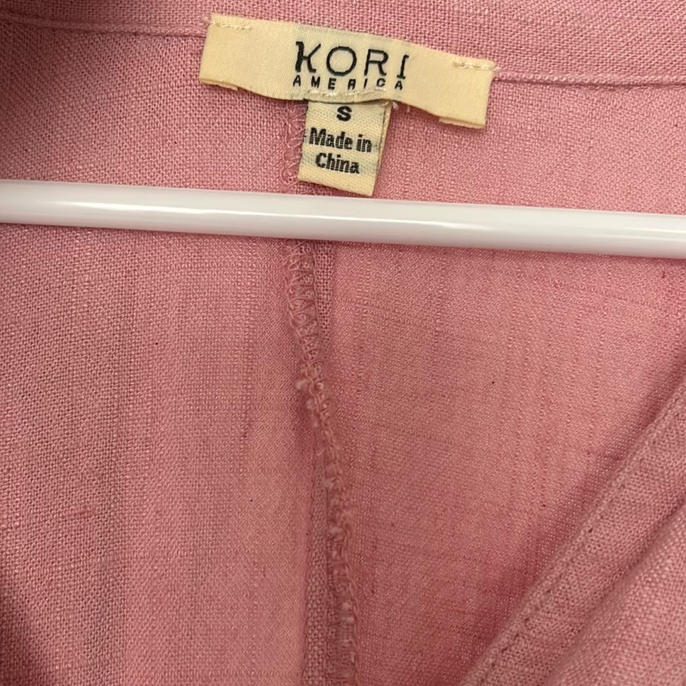 Pink Button-Up Romper - Picture 4 of 5